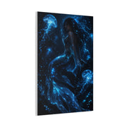 Bioluminescent Deep Sea Mermaid Wall Art & Canvas Print