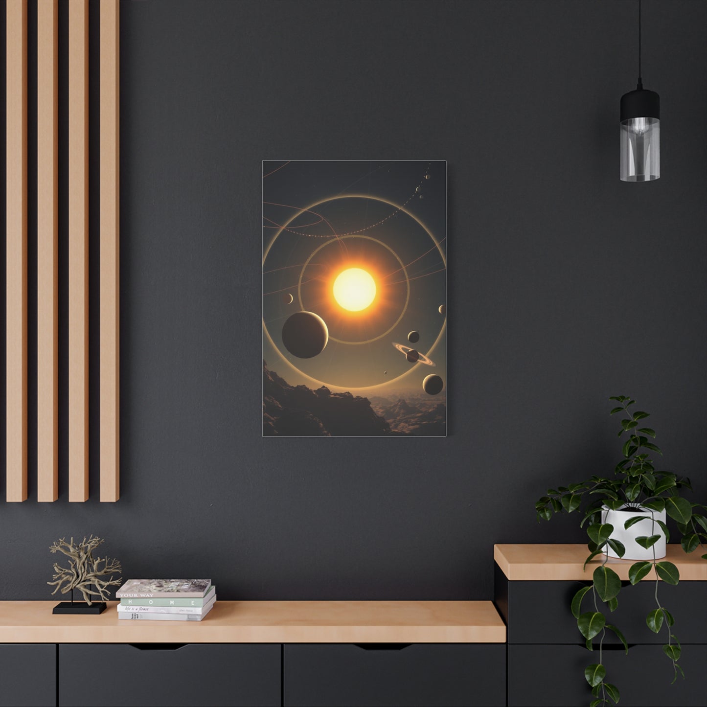 Galactic Elegance Print Wall Art & Canvas Print