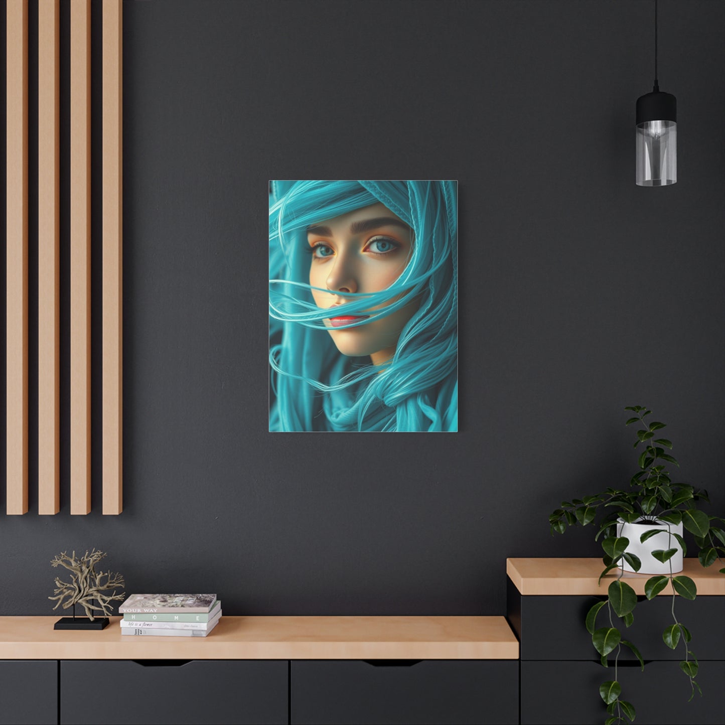 Cerulean Elegance Artwork wall art & canvas print