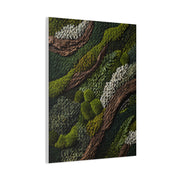 Biophilic Moss Landscape Texture Wall Art & Canvas Print