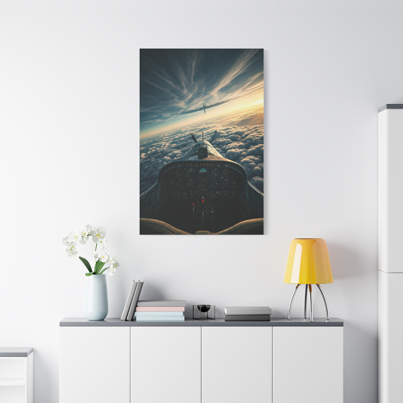 Pilot’s View Above the Cloud Sea Wall Art & Canvas Prints