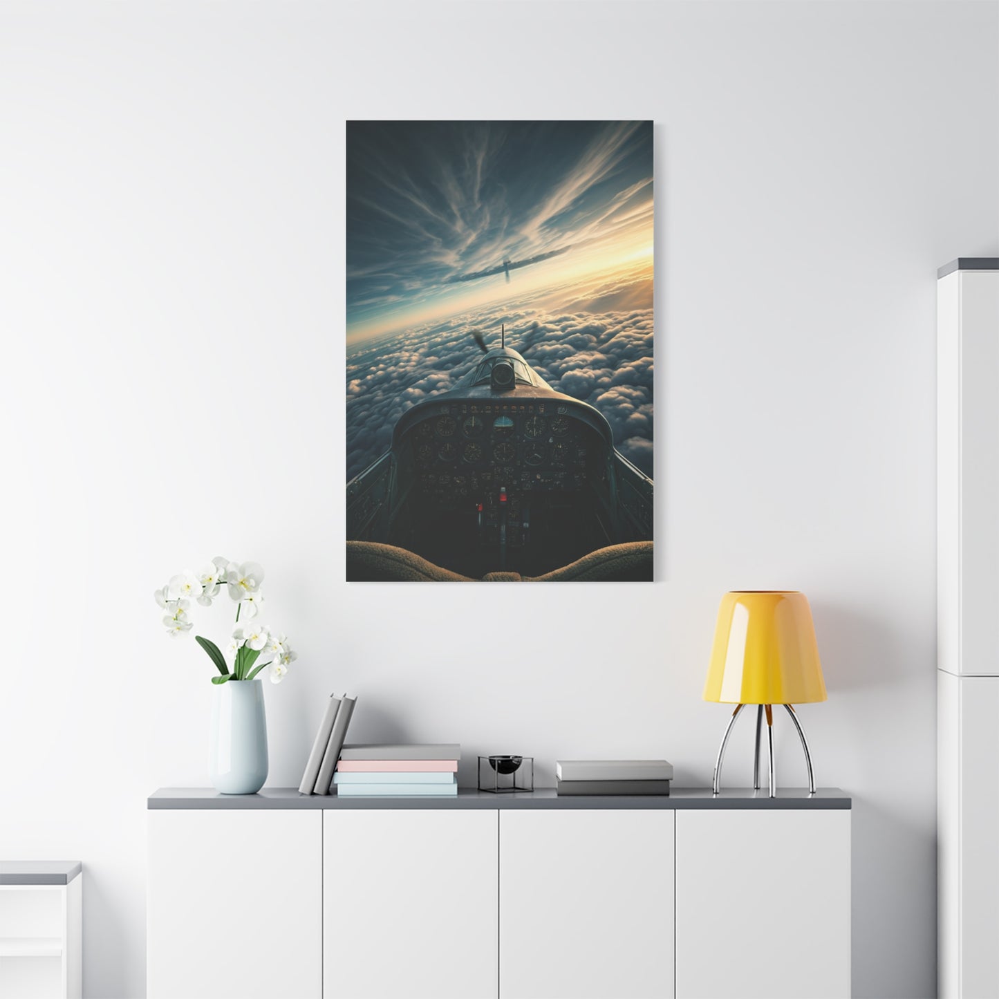 Pilot’s View Above the Cloud Sea Wall Art & Canvas Prints