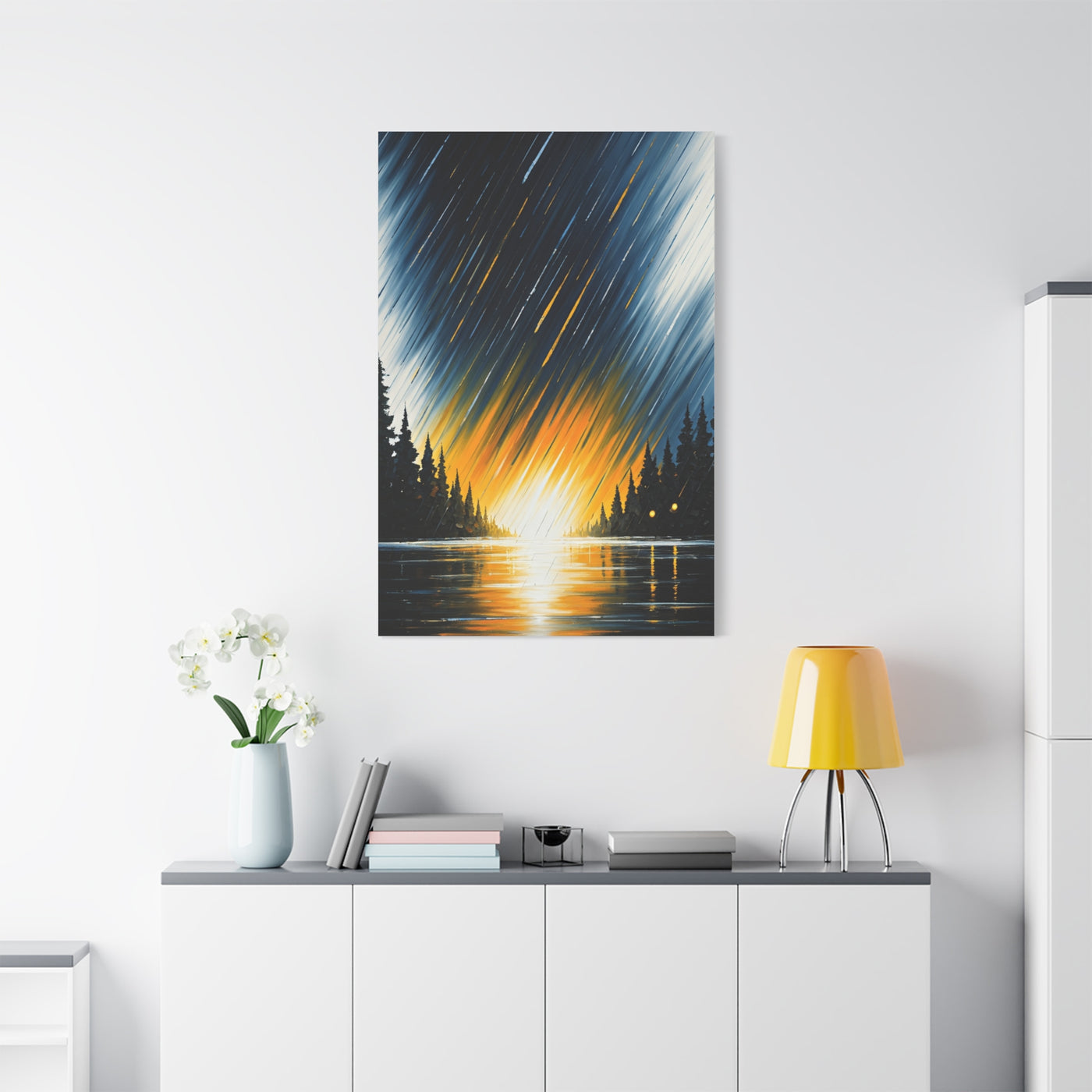 Golden Horizon Forest Landscape Wall Art & Canvas Prints