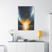 Golden Horizon Forest Landscape Wall Art & Canvas Prints