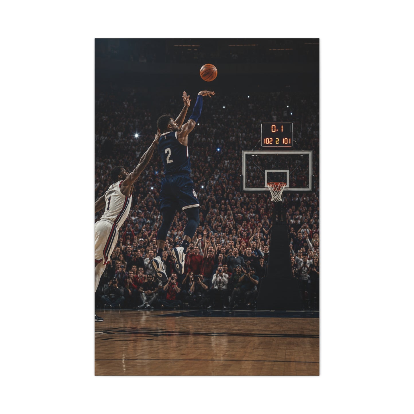 Final Second Game Winner Basketball Sports Wall Art & Canvas Print