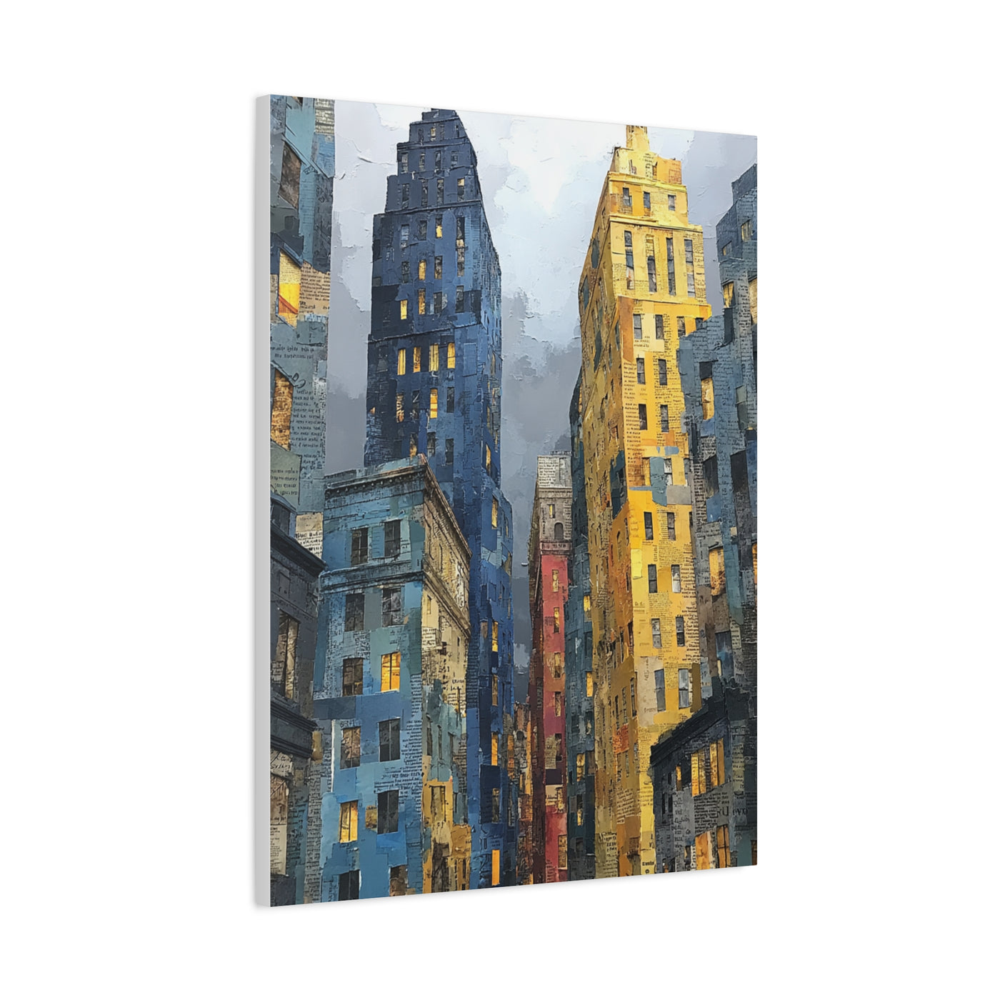 Urban Skyline Collage Composition Wall Art & Canvas Print