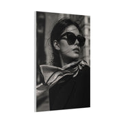 High-Fashion Sunglasses Portrait Wall Art & Canvas Print