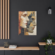 Multi Profile Textured Faces Composition Wall Art & Canvas Print