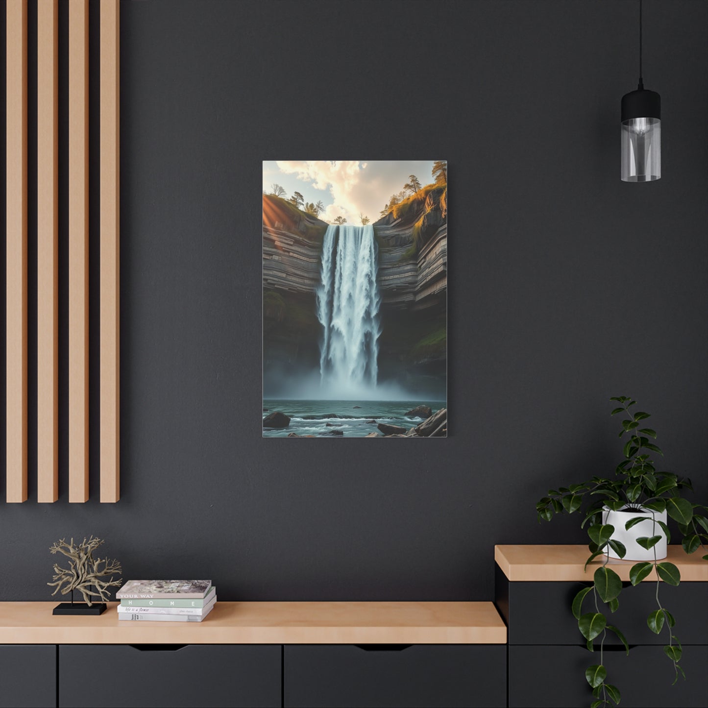 Pristine Cascade Tapestry Wall Art & Canvas Print