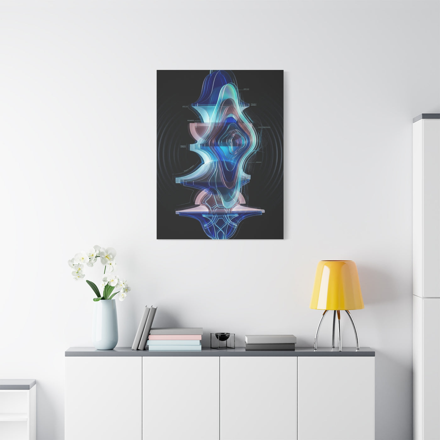 Futuristic Soundform Resonance Wall Art & Canvas Print