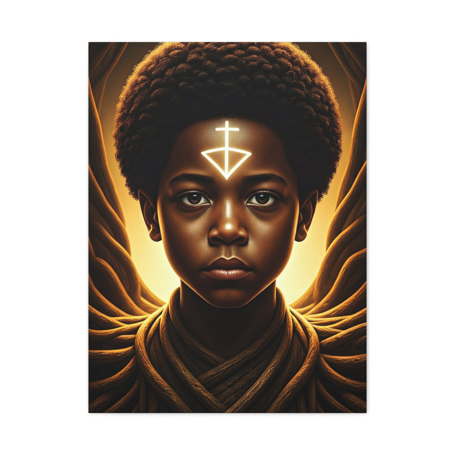Sacred Youth Symbol Portrait Wall Art & Canvas Prints