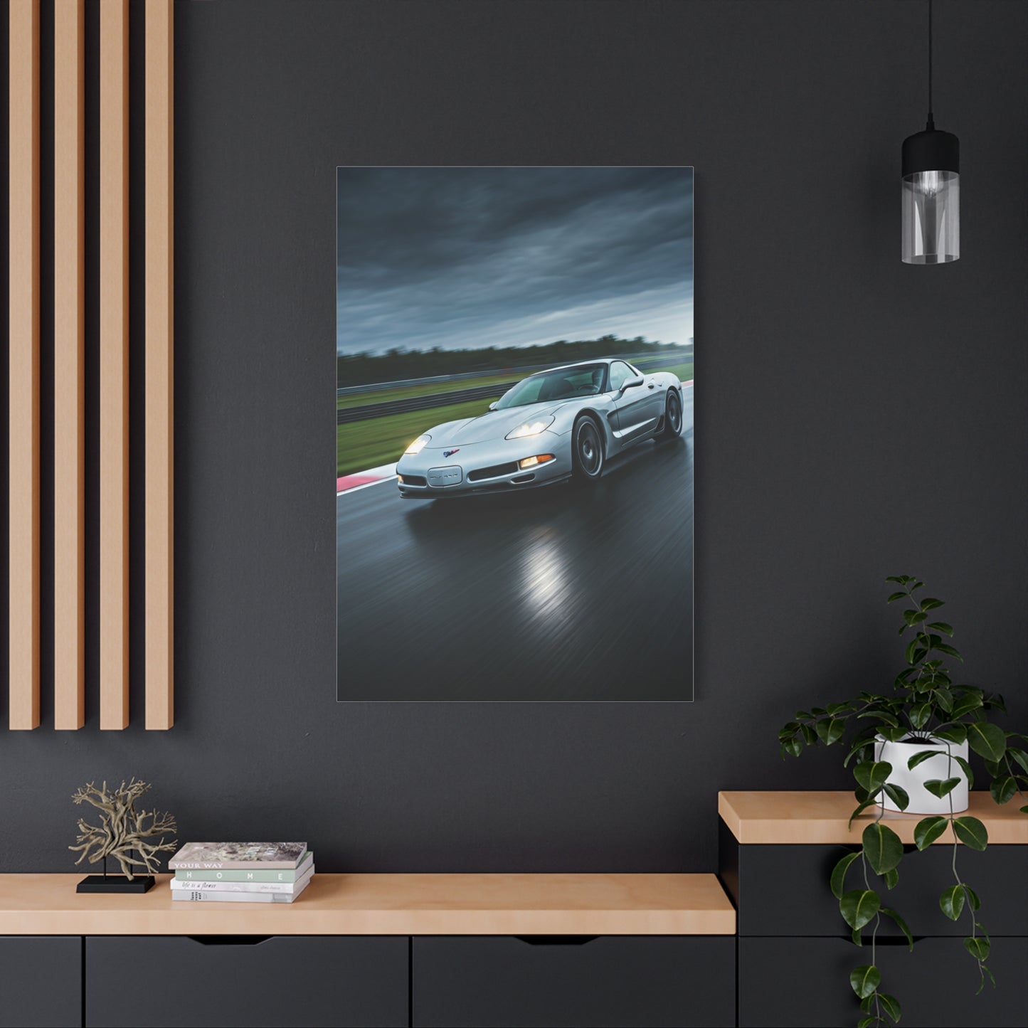 2001 Chevrolet Corvette C5 Z06 Wet Track Performance Wall Art & Canvas Prints