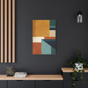 Mid Century Modern Geometric Color Block Wall Art & Canvas Print
