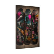 Street Culture Skateboard Deck Collection Street Wall Art & Canvas Print