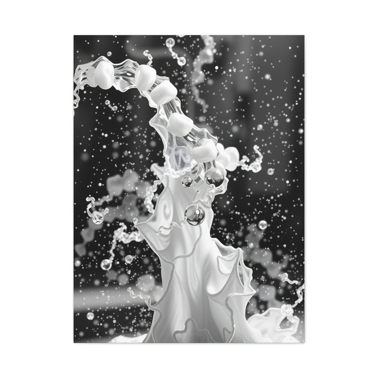 Gray & White Art Canvas Art 3 Wall Art & Canvas Print