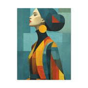 Geometric Fashion Portrait Elegance Wall Art & Canvas Print