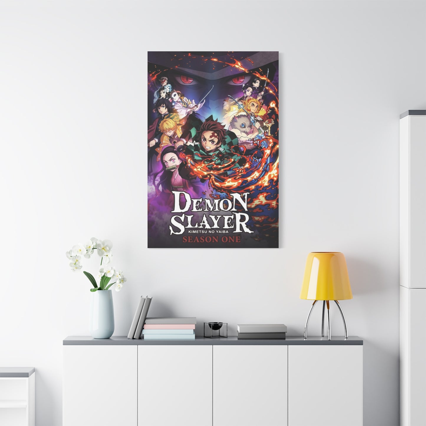Demon Slayer: Kimetsu no Yaiba Season 1 Poster Wall Art & Canvas Print