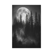 Moonlit Pine Forest Mystical Night Trees Wall Art & Canvas Print