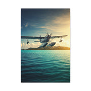 Seaplane Over Tropical Waters Wall Art & Canvas Prints