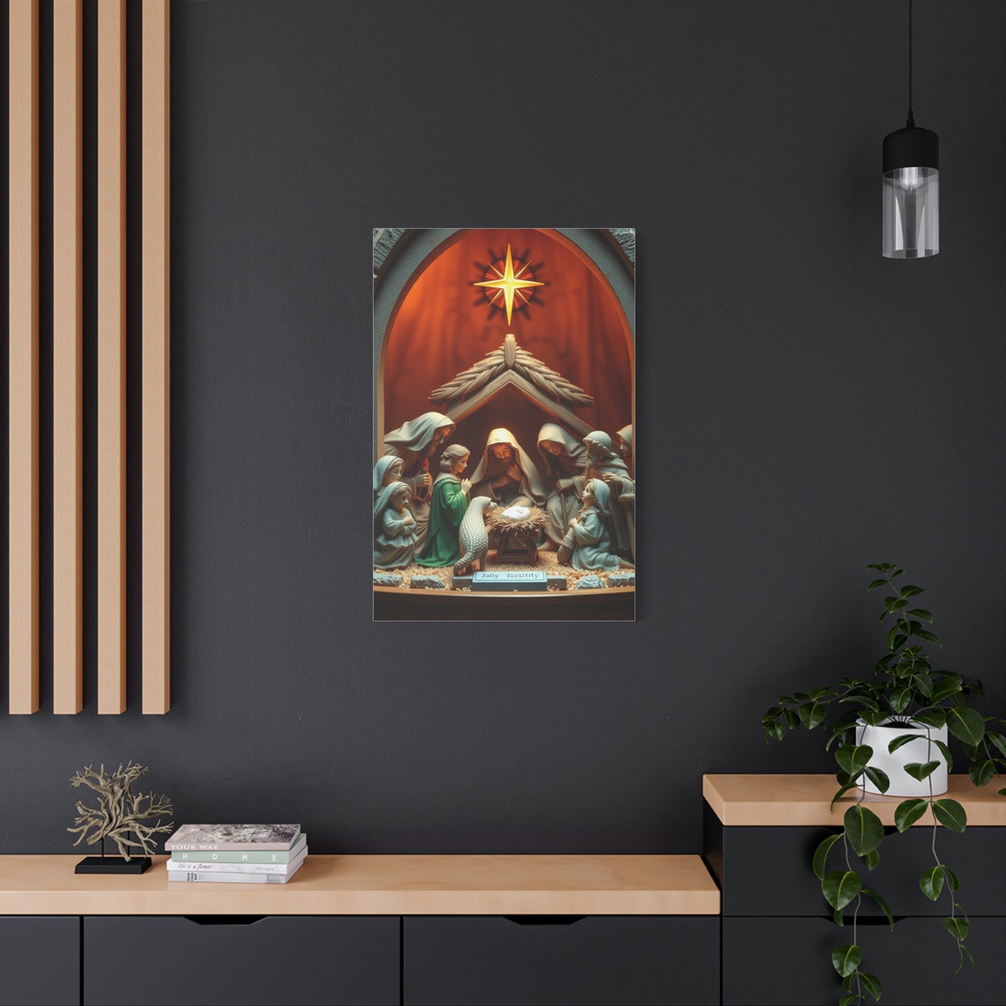 Divine Birth Tableau Wall Art & Canvas Print