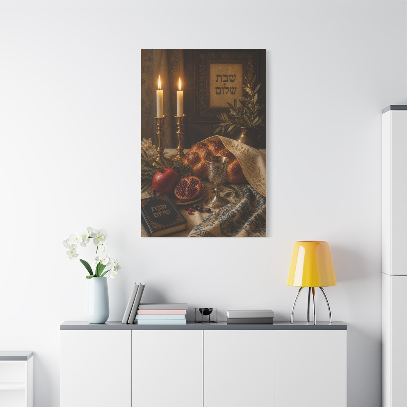 Shabbat Blessing Sacred Table Wall Art & Canvas Print