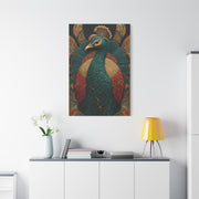 Regal Peacock Ornamental Wall Art & Canvas Print