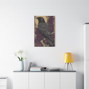 Dark Raven Moon Folk Wall Art & Canvas Print