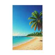 Tropical Palm Paradise Beach Wall Art & Canvas Prints