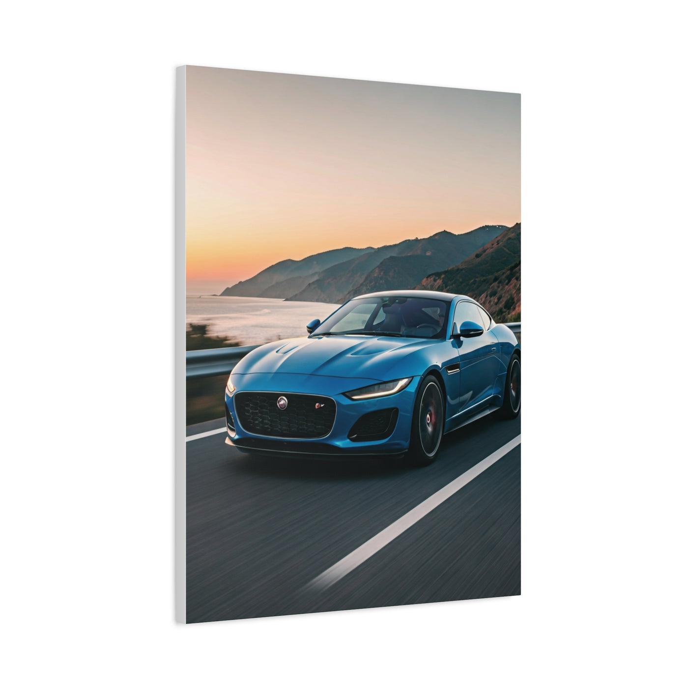 Jaguar F-Type Coastal Cliff Road Wall Art & Canvas Prints