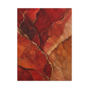 Red Geologic Mineral Abstraction Wall Art & Canvas Print