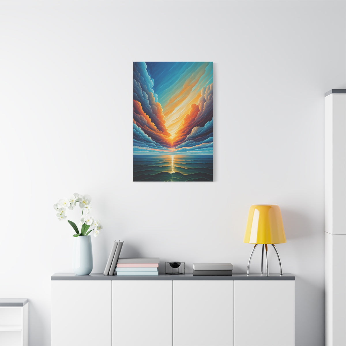 Radiant Horizon Reflection Wall Art & Canvas Print