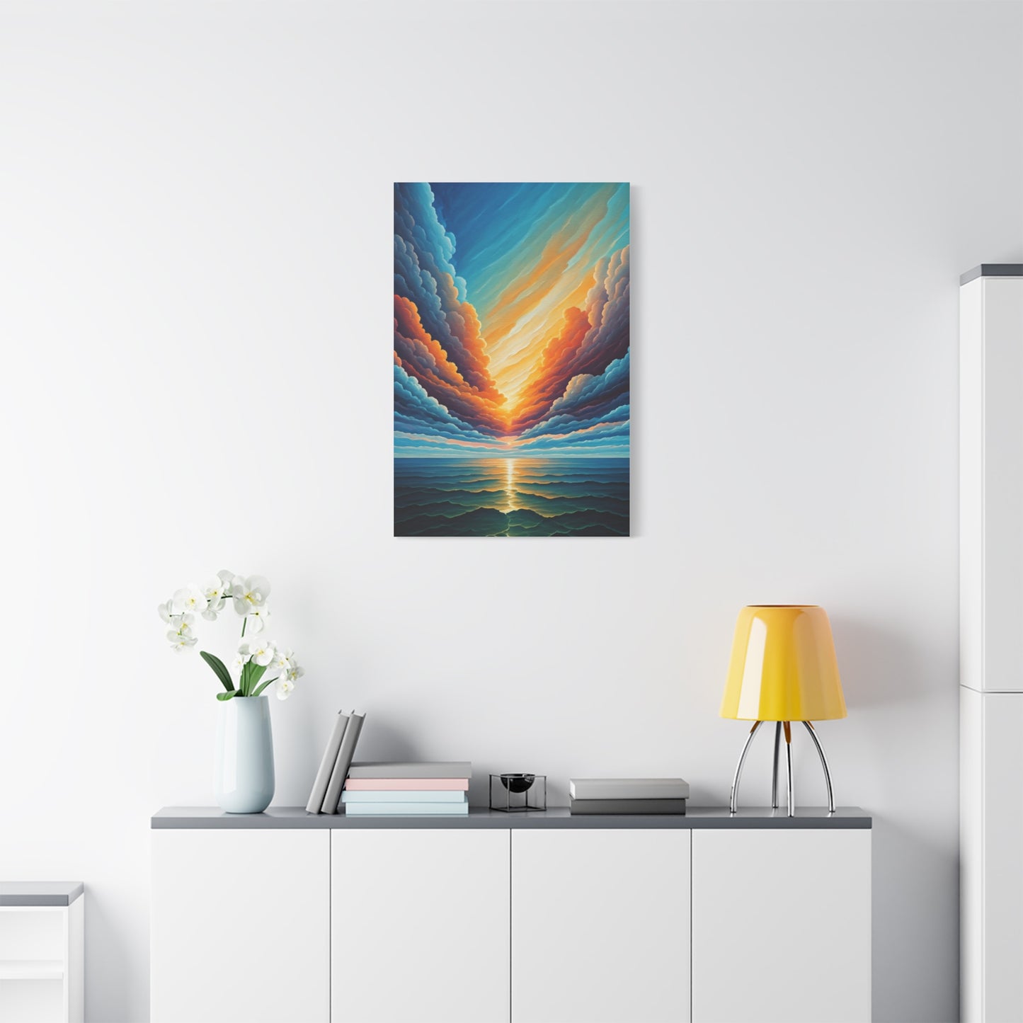 Radiant Horizon Reflection Wall Art & Canvas Print