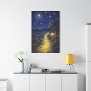 John 8:12 Lantern Path Scripture Wall Art & Canvas Print
