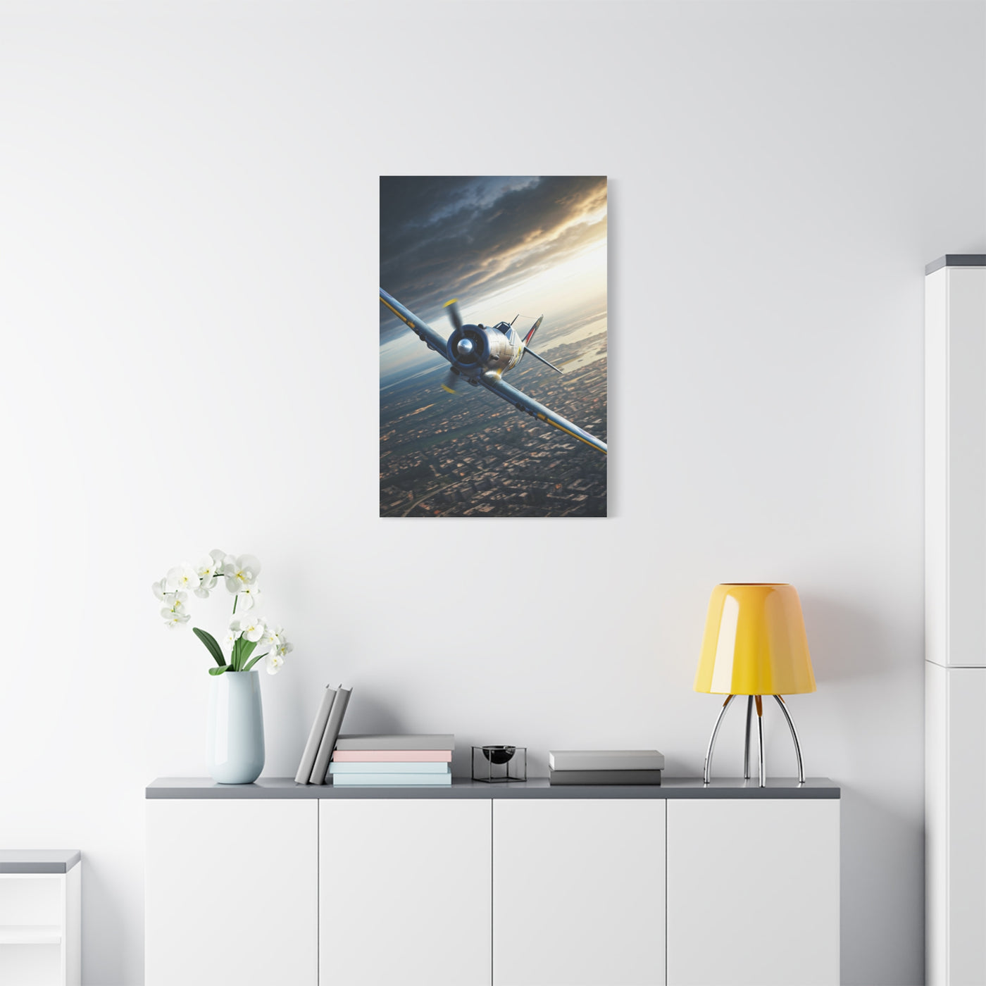 Cockpit Horizon Combat Flight Wall Art & Canvas