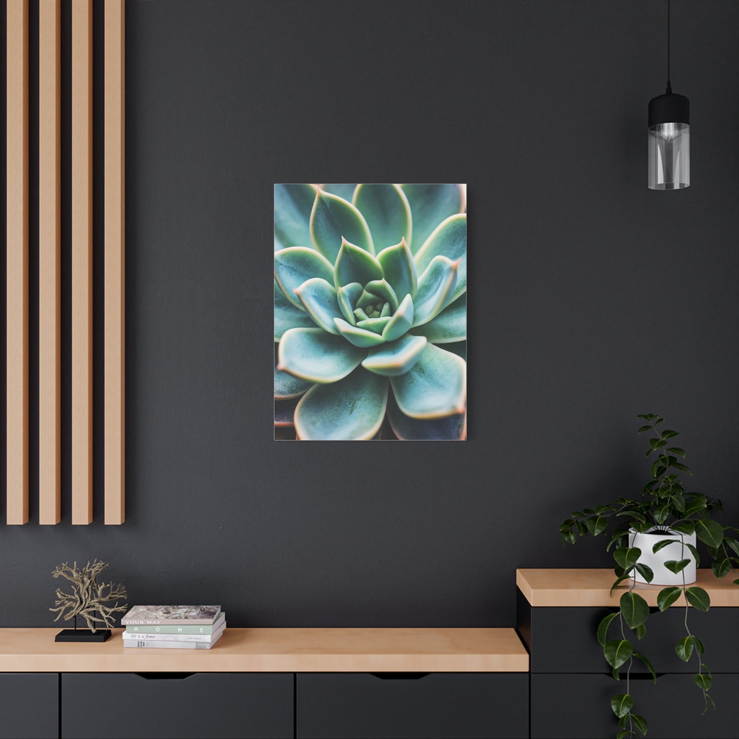 Sage Succulent Bloom Wall Art & Canvas Prints