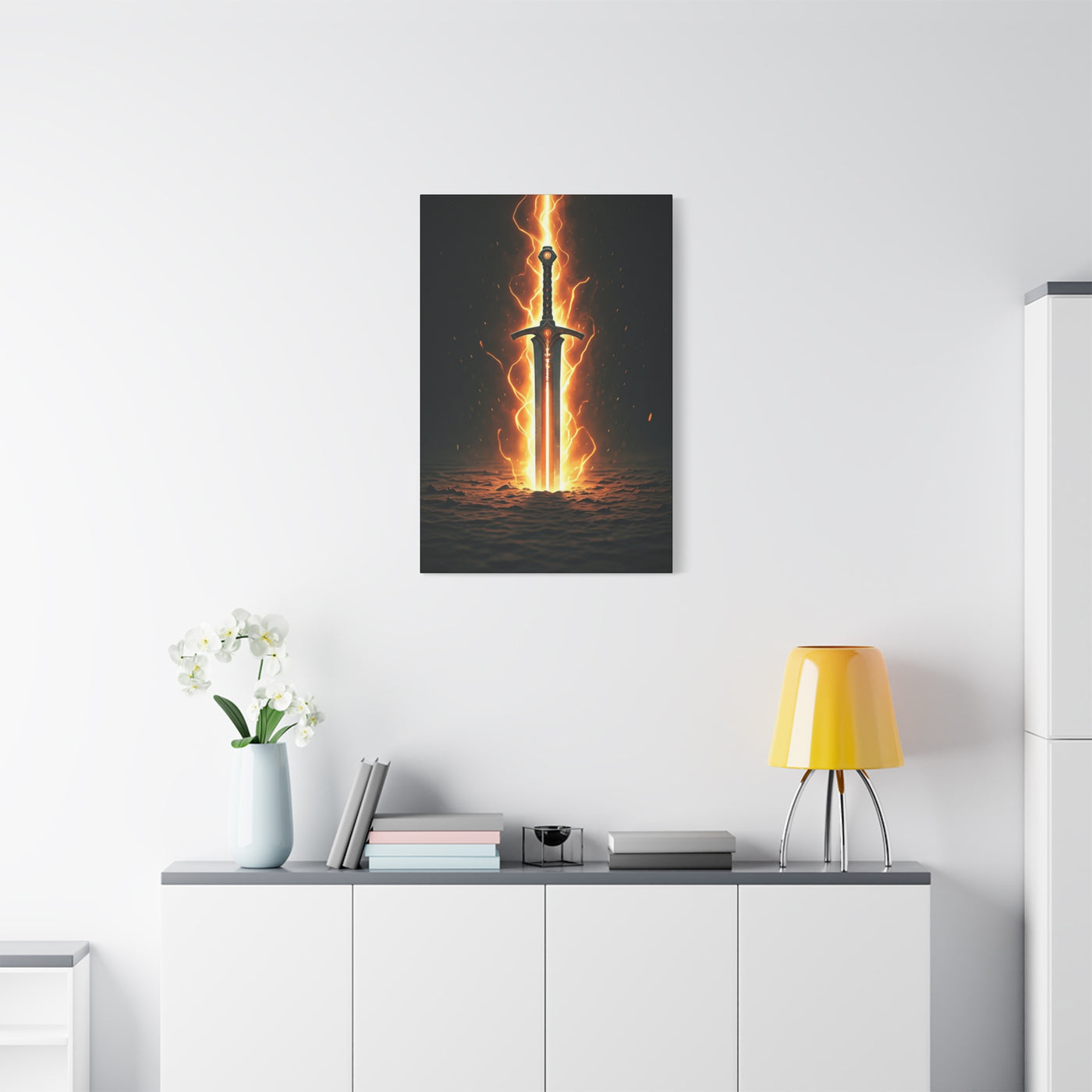 Blade of Eternal Flame Wall Art & Canvas Print