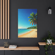 Tropical Palm Paradise Beach Wall Art & Canvas Prints