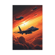 Sunset Squadron Flight Horizon Wall Art & Canvas Prints