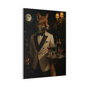Fox Cocktail Waiter Speakeasy Wall Art & Canvas Print