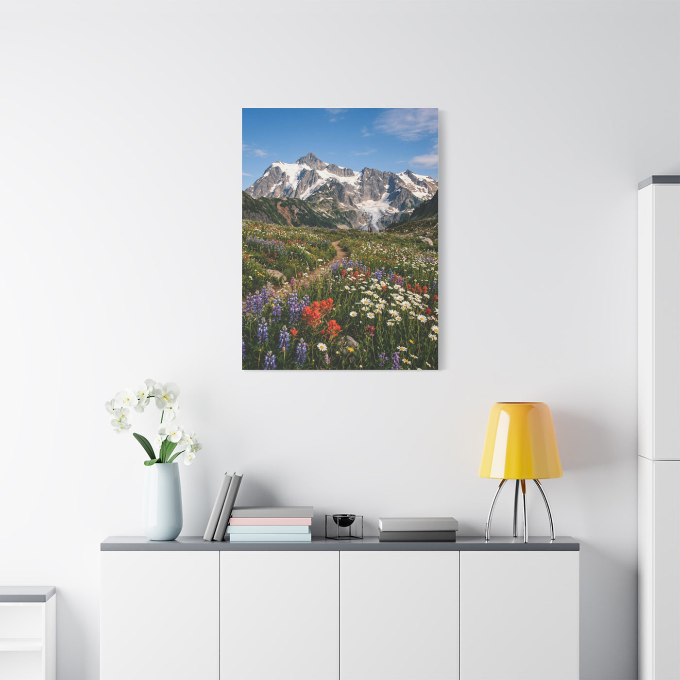 High Alpine Wildflower Meadow Wall Art & Canvas Print