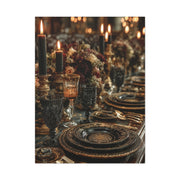 Candlelit Luxury Dinner Table Wall Art & Canvas Print