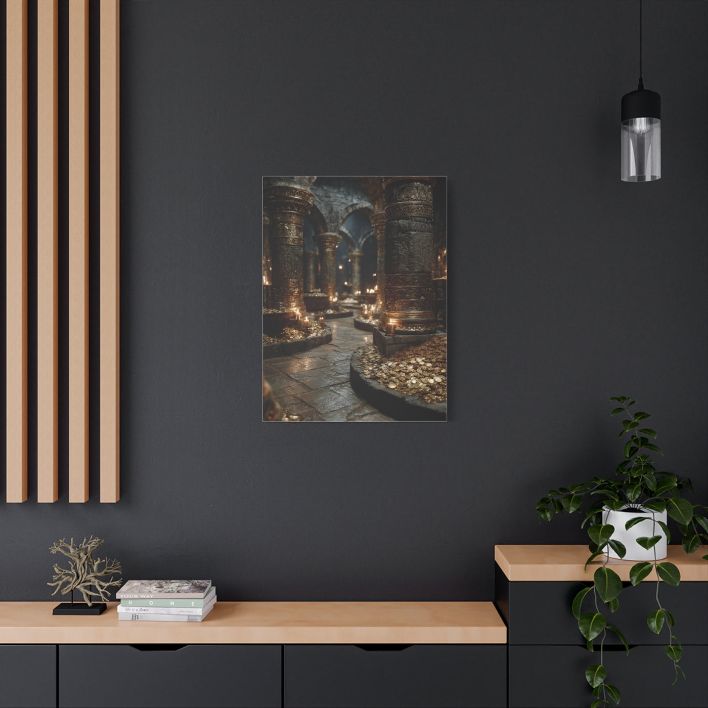 Hidden Treasury Gold Chamber Wall Art & Canvas Print