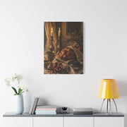 Shabbat Candlelight Still Life Wall Art & Canvas Print