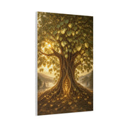 Golden Bodhi Tree Illumination Wall Art & Canvas Print
