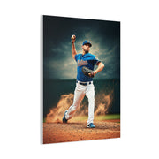 Pitcher Power Throw Action Wall Art & Canvas Prints