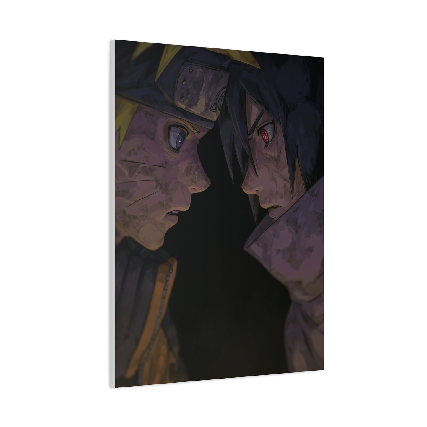 Naruto Uzumaki vs Sasuke Uchiha Final Stare Down Wall Art & Canvas Print