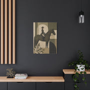 Equestrian Editorial Profile Composition Wall Art & Canvas Print