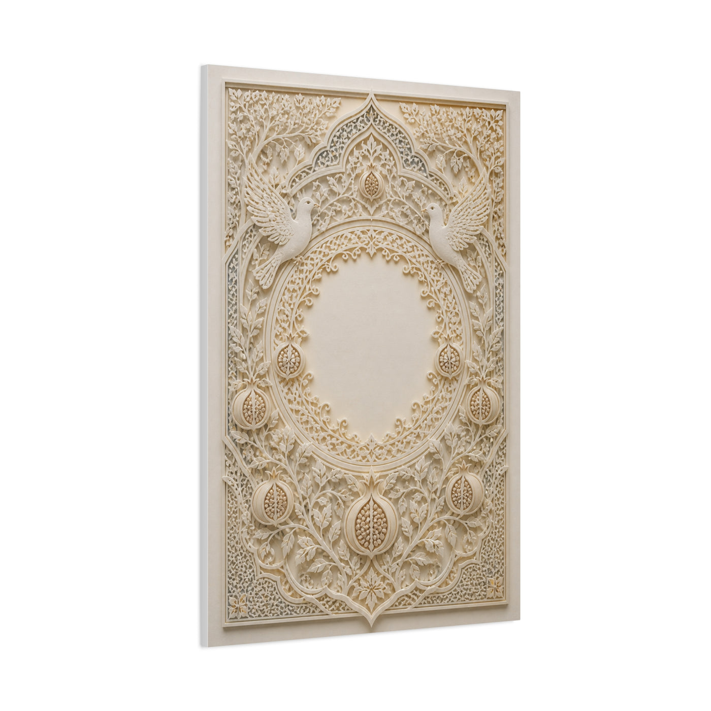 Ketubah-Inspired Papercut Relief Wall Art & Canvas Print