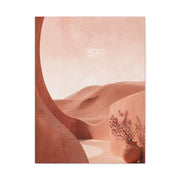 Terracotta Pink Desert Abstraction Wall Art & Canvas Print