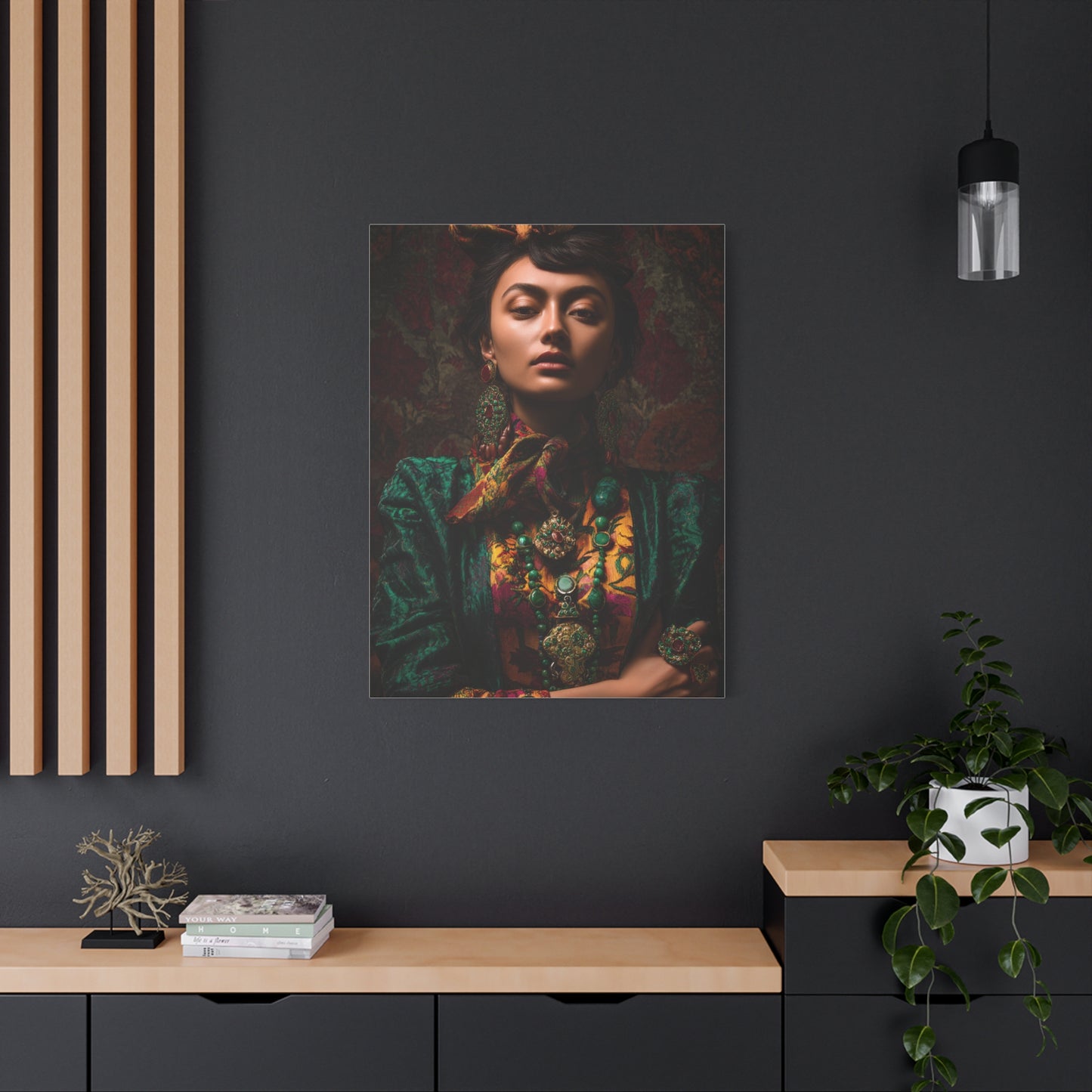 Cultural Jewel Tone Portrait Wall Art & Canvas Print